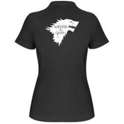 Женское поло Winter is coming soon - PrintSalon