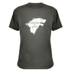 Камуфляжная футболка Winter is coming soon - PrintSalon