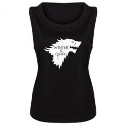 Женская майка Winter is coming soon - PrintSalon