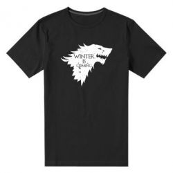 Мужская футболка премиум Winter is coming soon - PrintSalon