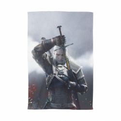 Полотенце с принтом Witcher with a sword - PrintSalon