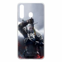 Чехол для Samsung A60 Witcher with a sword - PrintSalon