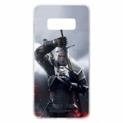 Чехол для Samsung S10e Witcher with a sword - PrintSalon