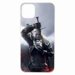 Чехол для iPhone 11 Pro Max Witcher with a sword - PrintSalon