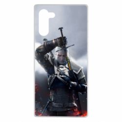Чехол для Samsung Note 10 Witcher with a sword - PrintSalon