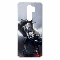 Чехол для Xiaomi Redmi Note 8 Pro Witcher with a sword - PrintSalon