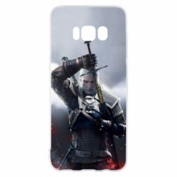 Чехол для Samsung S8 Witcher with a sword - PrintSalon