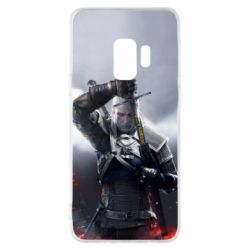 Чехол для Samsung S9 Witcher with a sword - PrintSalon