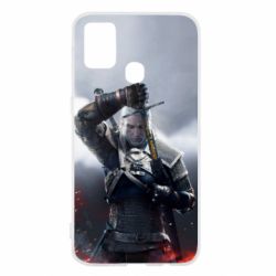 Чехол для Samsung M31 Witcher with a sword - PrintSalon