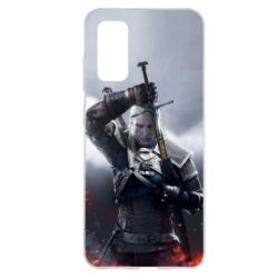 Чехол для Samsung S20 Witcher with a sword - PrintSalon