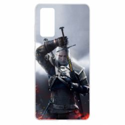 Чехол для Samsung S20 FE Witcher with a sword - PrintSalon