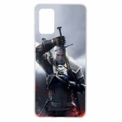 Чехол для Samsung S20+ Witcher with a sword - PrintSalon