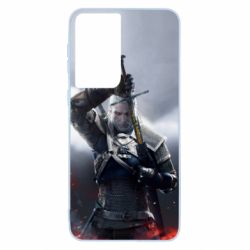 Чехол для Samsung S21 Witcher with a sword - PrintSalon