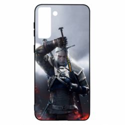 Чехол для Samsung S21+ Witcher with a sword - PrintSalon