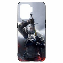 Чехол для Oppo Reno 5 Lite Witcher with a sword - PrintSalon