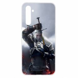Чехол для Realme 6 Witcher with a sword - PrintSalon