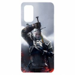 Чехол для Realme 7 Pro Witcher with a sword - PrintSalon