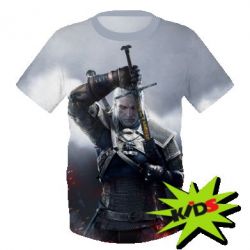 Детская 3D футболка Witcher with a sword - PrintSalon