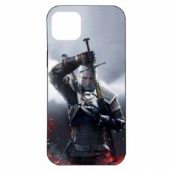 Чехол для iPhone 14 Plus Witcher with a sword - PrintSalon