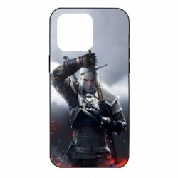 Чехол для iPhone 14 Pro Max Witcher with a sword - PrintSalon