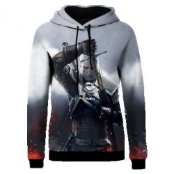 Жіноче 3D худі Witcher with a sword