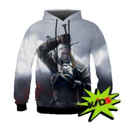 Детское 3D худи Witcher with a sword - PrintSalon