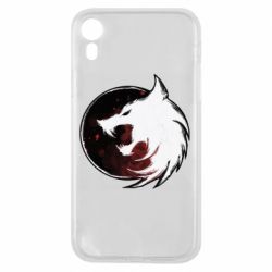 Чехол для iPhone XR Witcher wolf spray