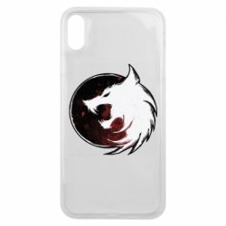Чехол для iPhone Xs Max Witcher wolf spray - PrintSalon