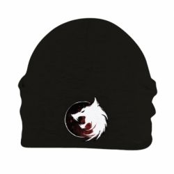Шапка флісова Witcher wolf spray-PrintSalon Шапка флісова Witcher wolf spray