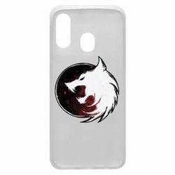 Чехол для Samsung A40 Witcher wolf spray - PrintSalon