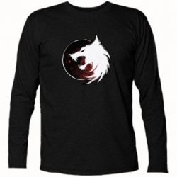Футболка с длинным рукавом Witcher wolf spray - PrintSalon
