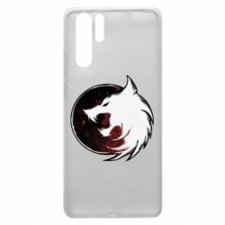 Чехол для Huawei P30 Pro Witcher wolf spray - PrintSalon