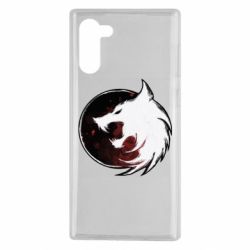 Чехол для Samsung Note 10 Witcher wolf spray - PrintSalon