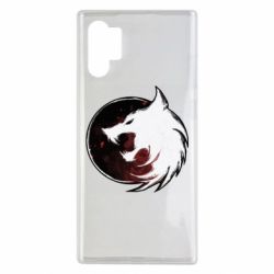 Чехол для Samsung Note 10 Plus Witcher wolf spray - PrintSalon