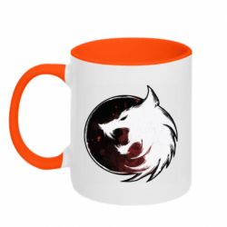 Чашка двокольорова Witcher wolf spray