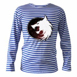 Тельняшка с длинным рукавом Witcher wolf spray - PrintSalon
