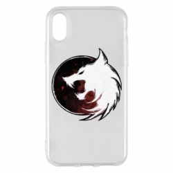 Чехол для iPhone X/Xs Witcher wolf spray