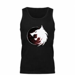 Мужская майка Witcher wolf spray - PrintSalon