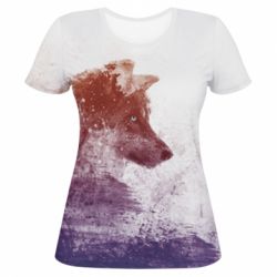 Жіноча 3D футболка Wolf art - PrintSalon