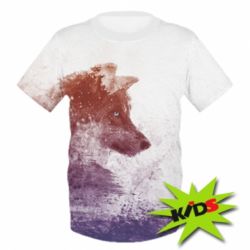 Дитяча 3D футболка Wolf art