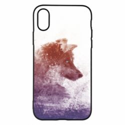 Чехол для iPhone X/Xs Wolf art