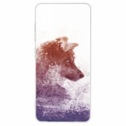 Чехол для Samsung A41 Wolf art