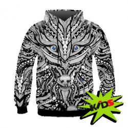 Дитяче 3D худі Wolf art - PrintSalon