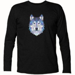 Футболка с длинным рукавом Wolf is a vector - PrintSalon