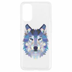 Чехол для Oppo Reno 4 Wolf is a vector-PrintSalon Чехол для Oppo Reno 4 Wolf is a vector