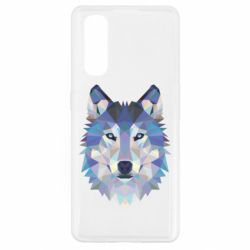 Чехол для Oppo Find X2 Wolf is a vector - PrintSalon