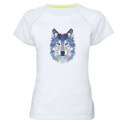 Женская футболка для спорта Wolf is a vector - PrintSalon