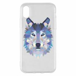 Чехол для iPhone X/Xs Wolf is a vector