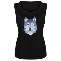 Женская майка Wolf is a vector - PrintSalon