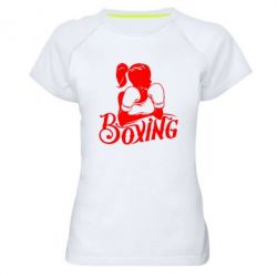 Женская футболка для спорта Women's Boxing - PrintSalon